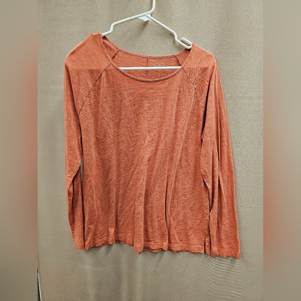 LOFT Terracotta Long Sleeve shirt